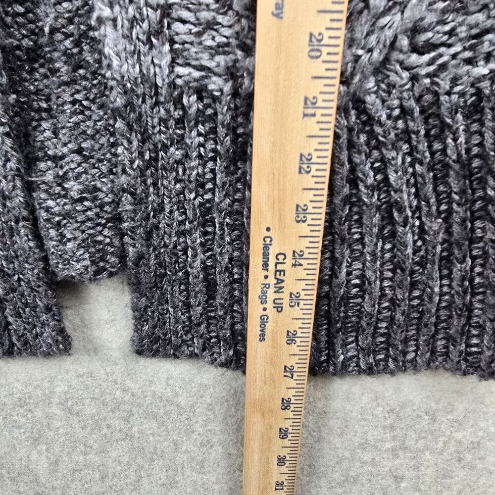 LOFT Gray and Black Colorblock Cardigan - Picture 5 of 6